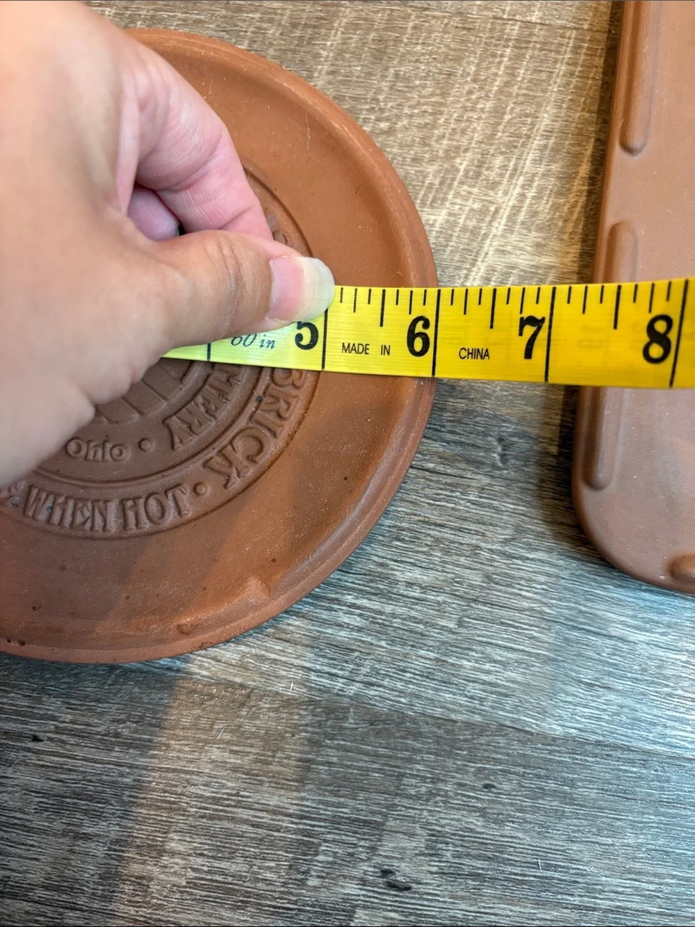 Longaberger Pottery Buffet Brick & Button Basket Brick
